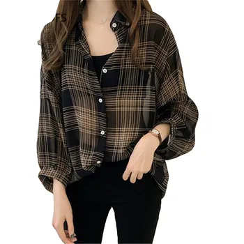 Chic Ladies Tops Casual Lapel Collar Latern Long Sleeve Shirt Sweet Office Loose Blouse Women's Elegante Bottom Shirts Plus Size
Chic Ladies Tops Casual Lapel Collar Latern Long Sleeve Shirt Sweet Office Loose Blouse Women's Elegante Bottom Shirts Plus Size