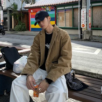2020 Spring And Autumn New Japanese Retro Original Corduroy Material BF Wind Jacket Fashion Casual Solid Color Loose t Coat
2020 Spring And Autumn New Japanese Retro Original Corduroy Material BF Wind Jacket Fashion Casual Solid Color Loose t Coat