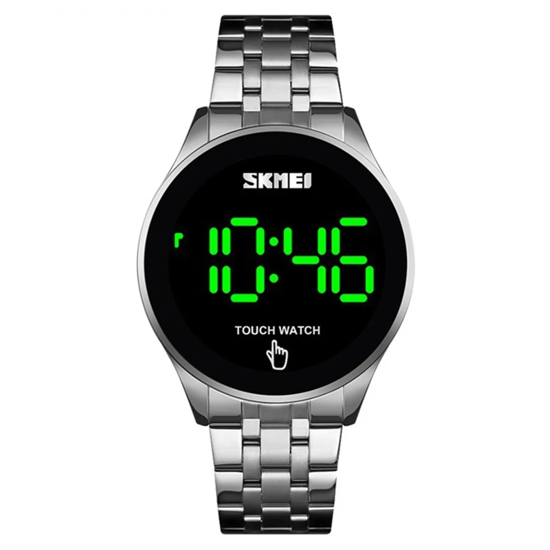 stainless steel back led watch