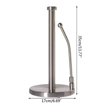 Adjustable Spring Arm Paper Towel Holder Stainless Steel Easy Tear Paper Towel Dispenser Weighted Base Fits in Kitchen Bathroom
Adjustable Spring Arm Paper Towel Holder Stainless Steel Easy Tear Paper Towel Dispenser Weighted Base Fits in Kitchen Bathroom