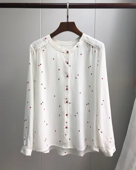 Strawberry long-sleeved silk shirt 2019 early spring French sweetheart brand fresh and pleasant sand wash silk women shirts
Strawberry long-sleeved silk shirt 2019 early spring French sweetheart brand fresh and pleasant sand wash silk women shirts