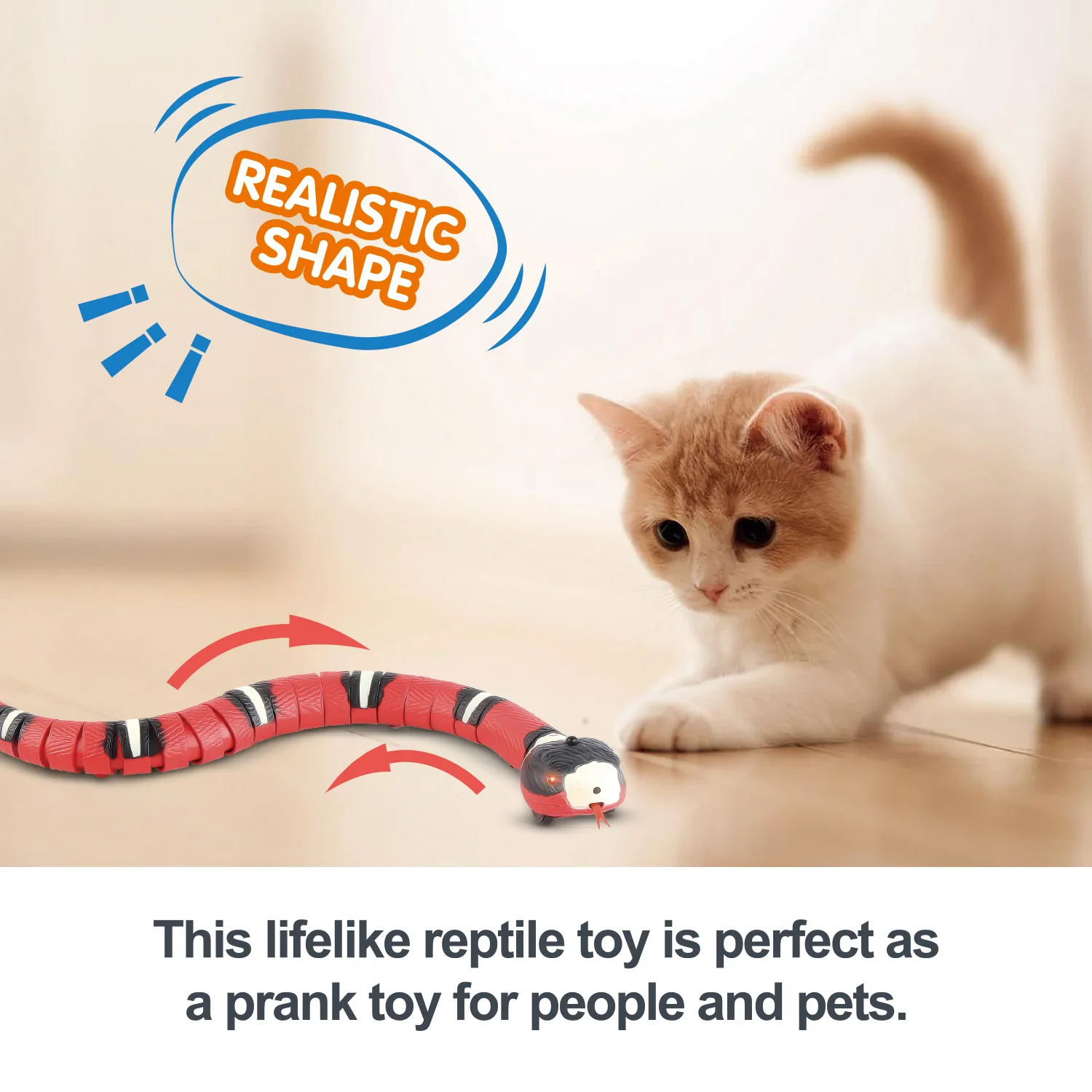 Smart Sensing Interactive Cat Toys, Automatic, Electronic, Snake, Teasering, Play, USB, Rechargeable, Kitten, Dogs, Pet
Smart Sensing Interactive Cat Toys, Automatic, Electronic, Snake, Teasering, Play, USB, Rechargeable, Kitten, Dogs, Pet