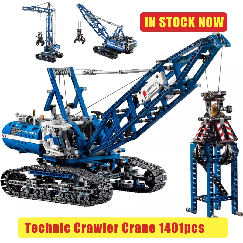 Technic CRAWLER CRANE Building Blocks 1401pcs Assemble with Motors Power Functions Compatible 20010 42042 Model Bricks Boy Toys
Technic CRAWLER CRANE Building Blocks 1401pcs Assemble with Motors Power Functions Compatible 20010 42042 Model Bricks Boy Toys