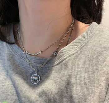 XIYANIKE 925 Sterling Silver Vintage Classic Sweater Necklace for Women Couple Elephant Geometric Pendant Handmade Jewelry 
XIYANIKE 925 Sterling Silver Vintage Classic Sweater Necklace for Women Couple Elephant Geometric Pendant Handmade Jewelry