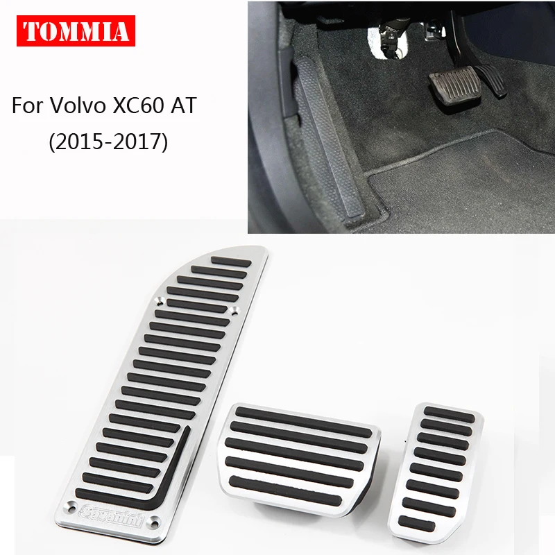 Tommia для Volvo XC60 2015-2017 крышка педали топливного газа Тормозная подставка ног корпус