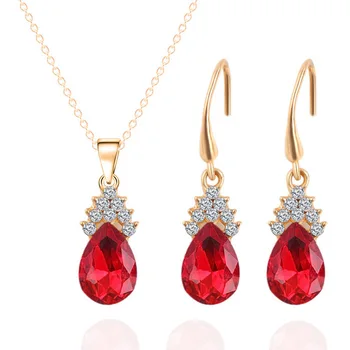 Gifts for Women Dubai Fashion Jewelry Sets Drop-shaped Necklace Earrings Party Charm Women Jewelry Accessories
Gifts for Women Dubai Fashion Jewelry Sets Drop-shaped Necklace Earrings Party Charm Women Jewelry Accessories