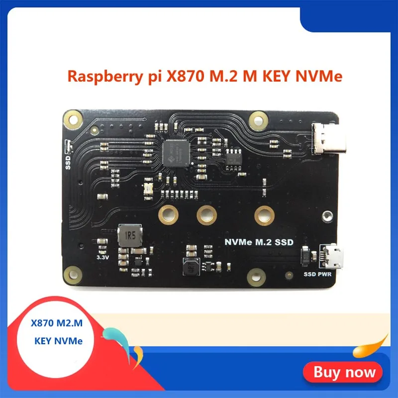 Raspberry Pi X870 NVMe M.2 2280/2260/2242/2230 SATA SSD Shield X870 Expansion Board for Raspberry Pi 3 B+(Plus)/3B/ROCK64
Raspberry Pi X870 NVMe M.2 2280/2260/2242/2230 SATA SSD Shield X870 Expansion Board for Raspberry Pi 3 B+(Plus)/3B/ROCK64