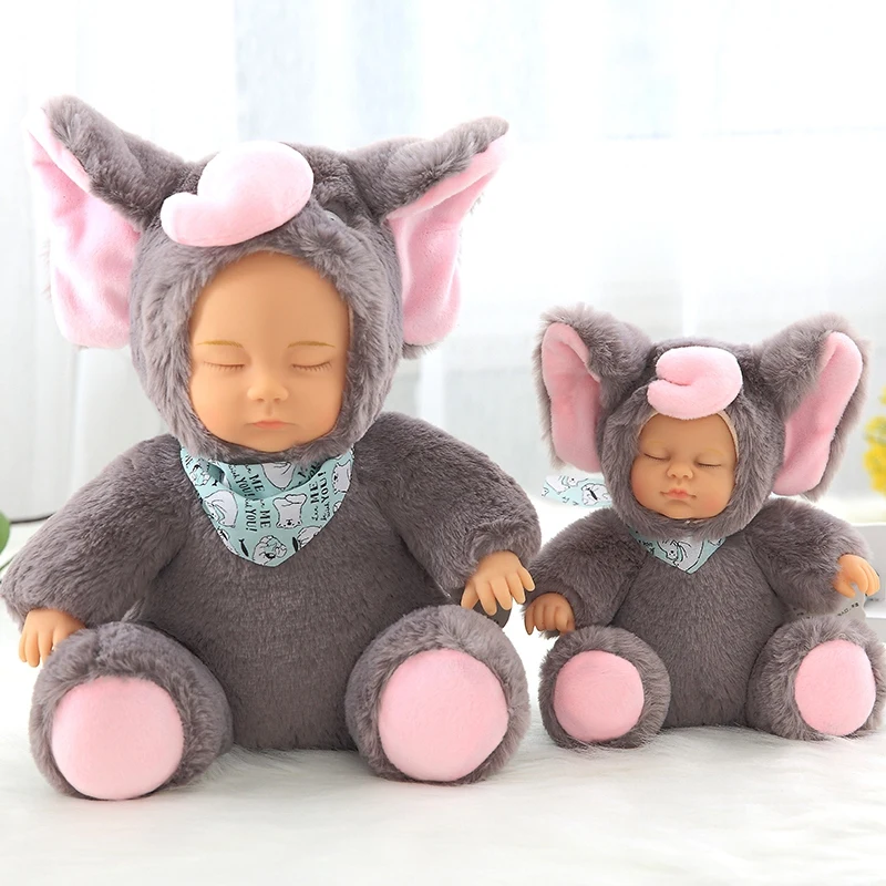 Plush Toy Baby Doll Pvc Face Stuffed Animals Elephant Pig Baby Toy Kids Accompany Sleeping Doll Girl Xmas Gift for Children
Plush Toy Baby Doll Pvc Face Stuffed Animals Elephant Pig Baby Toy Kids Accompany Sleeping Doll Girl Xmas Gift for Children