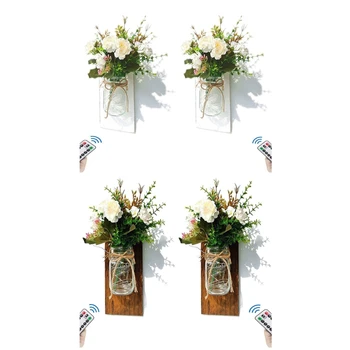 Rustic LED Sconces Handmade White Yellow Peony Fairy Lights Wall Art Remote Controlled Farmhouse Kitchen Home
Rustic LED Sconces Handmade White Yellow Peony Fairy Lights Wall Art Remote Controlled Farmhouse Kitchen Home