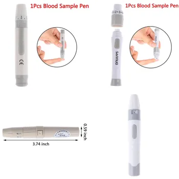 Lancet Pen Lancing Device for Diabetics Blood Collect 5 Adjustable Depth Blood Sampling Glucose Test Pen Blood Sampling Pen
Lancet Pen Lancing Device for Diabetics Blood Collect 5 Adjustable Depth Blood Sampling Glucose Test Pen Blood Sampling Pen