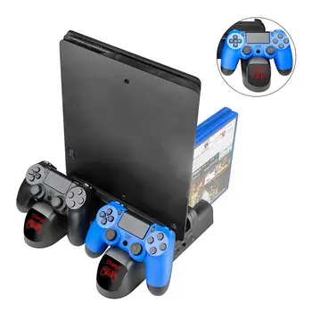 3 in 1 Dual Charging Station Dock with Cooling Fan for PS4/PS4 Slim/PS4 Pro Multifunction LED Controller Charger Stand Holder
3 in 1 Dual Charging Station Dock with Cooling Fan for PS4/PS4 Slim/PS4 Pro Multifunction LED Controller Charger Stand Holder