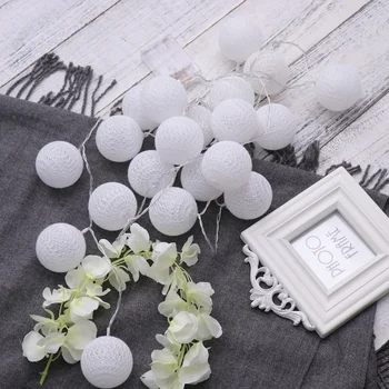 LED Fairy Cotton Thread Ball String Lights Lovely Light Decoration for Wedding Party Bedroom Birthday (3m 20LEDs, White)
LED Fairy Cotton Thread Ball String Lights Lovely Light Decoration for Wedding Party Bedroom Birthday (3m 20LEDs, White)