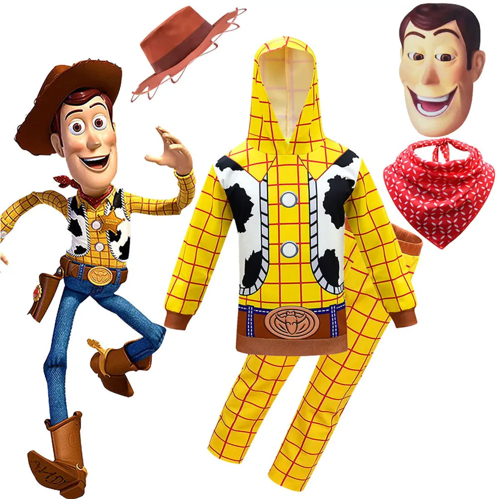 New Arrival Boys Captain Woody Cosplay Clothing Animated Cartoon Toy Story 4 Halloween Children hoodies+pant suit costume
New Arrival Boys Captain Woody Cosplay Clothing Animated Cartoon Toy Story 4 Halloween Children hoodies+pant suit costume