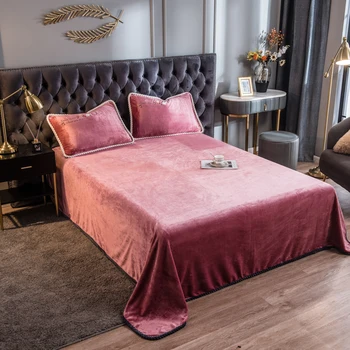 Winter Bed Linen Thickened Velvet Home Bed Sheet Soft Warm Bedspread Gray Blue Red Blanket Throw for Sofa Car Double Flat Sheet
Winter Bed Linen Thickened Velvet Home Bed Sheet Soft Warm Bedspread Gray Blue Red Blanket Throw for Sofa Car Double Flat Sheet