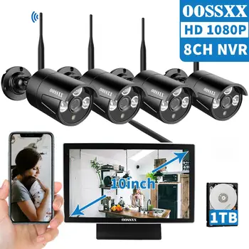 OOSSXX 8CH 1080P Wireless NVR Kit 10' LCD Monitor HD Outdoor 2MP Security IP Camera Video Surveillance wifi CCTV camera system 
OOSSXX 8CH 1080P Wireless NVR Kit 10' LCD Monitor HD Outdoor 2MP Security IP Camera Video Surveillance wifi CCTV camera system