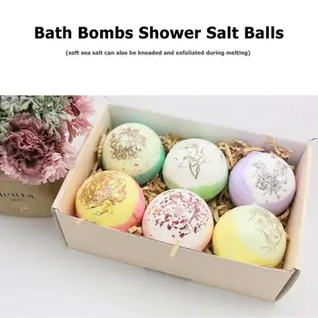 6pcs Bath Salt Ball Elaborate Manufacture Prolonged Durable Shower Bomb Bubble Moisturize Exfoliating Soap Essential Oil
6pcs Bath Salt Ball Elaborate Manufacture Prolonged Durable Shower Bomb Bubble Moisturize Exfoliating Soap Essential Oil