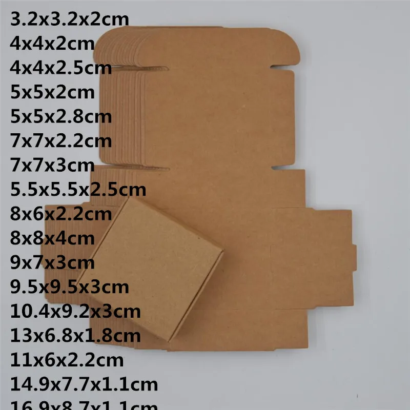 100pcs Kraft paper box Handmade soap gift packing box 34 sizes wedding Decoration Small jewelry packaging craft cardboard box
100pcs Kraft paper box Handmade soap gift packing box 34 sizes wedding Decoration Small jewelry packaging craft cardboard box