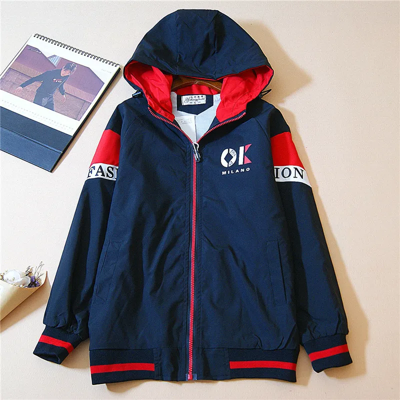 2019 Spring Kids' Coat Korean-style Big Kid Mixed Colors Hooded Jacket 10-16-Year-Old Teenager
2019 Spring Kids' Coat Korean-style Big Kid Mixed Colors Hooded Jacket 10-16-Year-Old Teenager