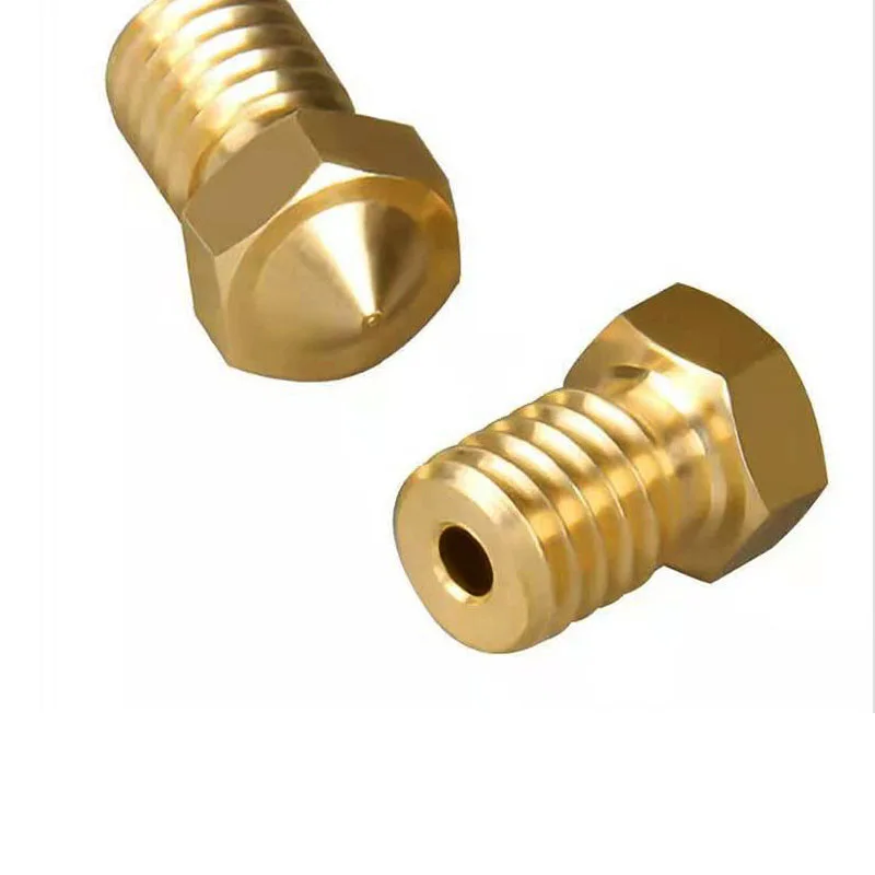 MK8 V5/V6 Nozzle Tool High Accuracy For 0.1/0.2/0.3/0.4/0.5/ 0.6/0.8/1 mm 3d Printer Nozzle Set for 1.75mm/3mm Hole Extruder