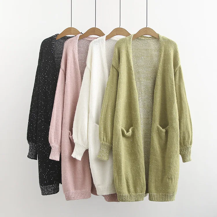 Plus Size Casual Sweaters 2019 Autumn Women Fashion Loose Long Sleeve sequines Knitting Cardigans A0-253
Plus Size Casual Sweaters 2019 Autumn Women Fashion Loose Long Sleeve sequines Knitting Cardigans A0-253