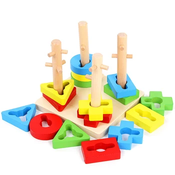 Kids Toys Wooden Blocks Educational Toys Rotating Geometric Shape Matching Toys for Children Animal Stacking Juguetes Oyuncak
Kids Toys Wooden Blocks Educational Toys Rotating Geometric Shape Matching Toys for Children Animal Stacking Juguetes Oyuncak