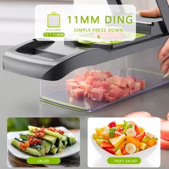 Multifunctional Vegetable Cutter Slicer Fruit Potato Peeler Carrot Grater Kitchen Accessories Basket Vegetable Slicer 12 in 1
Multifunctional Vegetable Cutter Slicer Fruit Potato Peeler Carrot Grater Kitchen Accessories Basket Vegetable Slicer 12 in 1