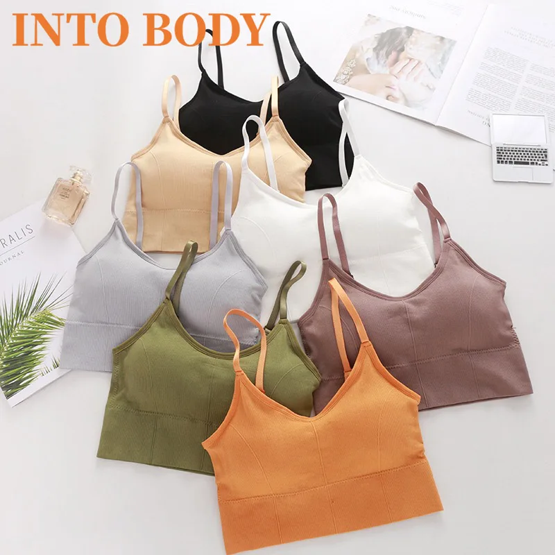 INTOBODY Sexy Women's Tank Top Crop Top Seamless Underwear Crop Top Women's Top Women's Underwear Sleeveless Cotton Pad Camisole
INTOBODY Sexy Women's Tank Top Crop Top Seamless Underwear Crop Top Women's Top Women's Underwear Sleeveless Cotton Pad Camisole