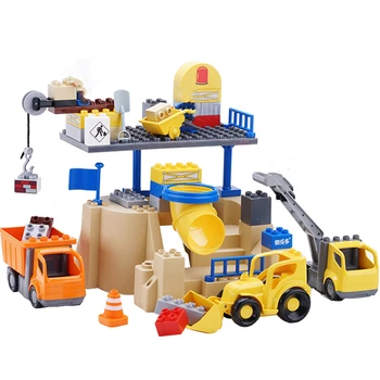 Big Size City Construction DIY Excavator Vehicles Bulldoze Robot Building Blocks Compatible Duploed Enlighten Bricks Kids Toys
Big Size City Construction DIY Excavator Vehicles Bulldoze Robot Building Blocks Compatible Duploed Enlighten Bricks Kids Toys