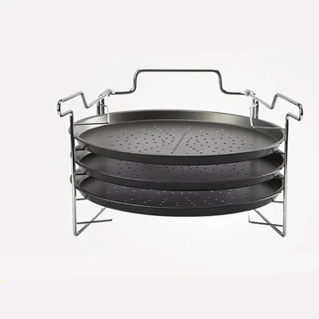 3PCS/Set Non-Stick 12” Pizza Pan with Holder Bracket, Pizza Baking Pan Tray Bakeware, Easy to Clean, Carbon Steel
3PCS/Set Non-Stick 12” Pizza Pan with Holder Bracket, Pizza Baking Pan Tray Bakeware, Easy to Clean, Carbon Steel