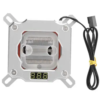 CPU Water Block Computer Water Cooling Block with Temperature Display for Intel 1150/1151/1155/1156/2011 CPU
CPU Water Block Computer Water Cooling Block with Temperature Display for Intel 1150/1151/1155/1156/2011 CPU