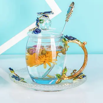 Rose Enamel Glass Home Drinking Water Tea Cup Office Tea Heat-resistant Glass Cup Female Coffee Cup Cups and Mugs Coffee Mugs
Rose Enamel Glass Home Drinking Water Tea Cup Office Tea Heat-resistant Glass Cup Female Coffee Cup Cups and Mugs Coffee Mugs