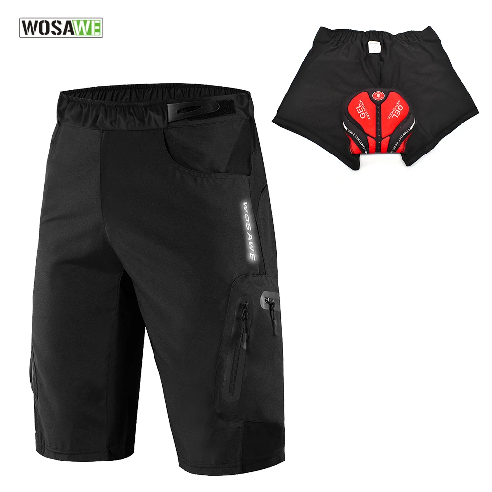 WOSAWE Black Cycling Shorts With Non-Remove Gel Pad Cycling Underwear MBT Bike Downhill Shorts Loose Outdoor Bicycle Shorts
WOSAWE Black Cycling Shorts With Non-Remove Gel Pad Cycling Underwear MBT Bike Downhill Shorts Loose Outdoor Bicycle Shorts
