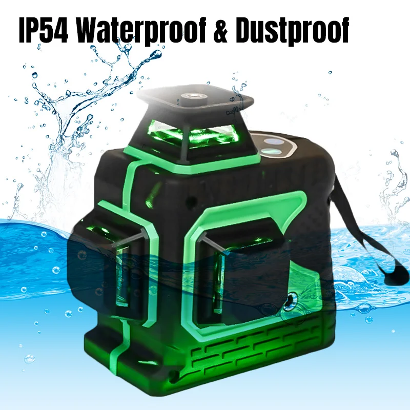 360 Rotary Measure 3D 12 Line Green Light Laser Level Auto Self Leveling Horizontal Vertical Cross Self-Leveling Stability
360 Rotary Measure 3D 12 Line Green Light Laser Level Auto Self Leveling Horizontal Vertical Cross Self-Leveling Stability