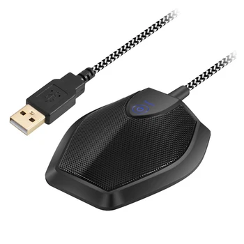 Desktop USB Computer Microphone Omnidirectional Condenser Mic with Mute Button Noise Reduction Plug and Play Compatible
Desktop USB Computer Microphone Omnidirectional Condenser Mic with Mute Button Noise Reduction Plug and Play Compatible
