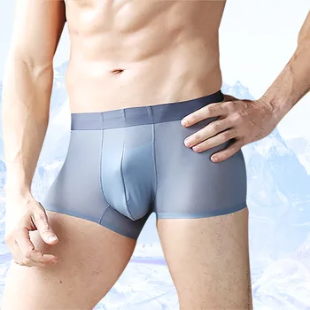 Luxury Ultra Thin Boxers Soft Ice Silk Boxer Men Breathable Smooth Boxer Solid Transparent Boxers Mens Underwear 2pcs/lot
Luxury Ultra Thin Boxers Soft Ice Silk Boxer Men Breathable Smooth Boxer Solid Transparent Boxers Mens Underwear 2pcs/lot