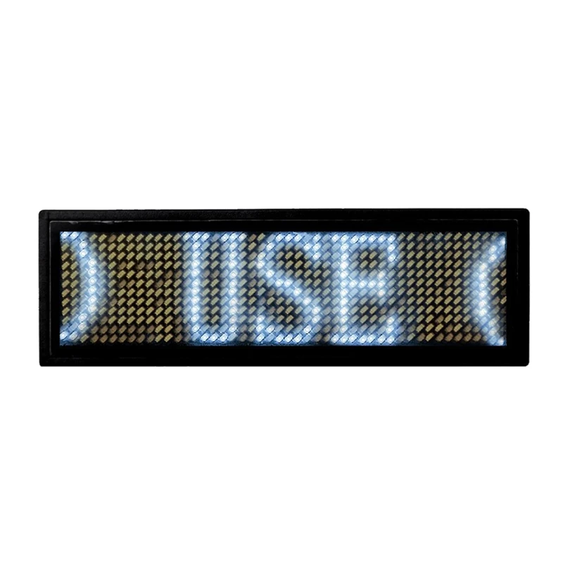 Programmable LED Digital Scrolling Message Name Tag Id Badge(11x44 Pixels) 
Programmable LED Digital Scrolling Message Name Tag Id Badge(11x44 Pixels)