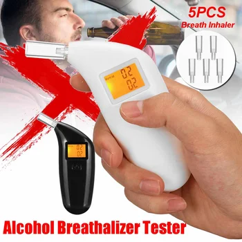 Professional Digital Breath Alcohol Tester Breathalyzer with LCD Dispaly with 5 Mouthpieces Hot Selling
Professional Digital Breath Alcohol Tester Breathalyzer with LCD Dispaly with 5 Mouthpieces Hot Selling