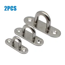 2Pack Pad Eye Heavy Duty Stainless Steel Oblong Plate Staple Ring Hook Loop U Design Screws Wall Mount Hook Hanger Marine Deck
2Pack Pad Eye Heavy Duty Stainless Steel Oblong Plate Staple Ring Hook Loop U Design Screws Wall Mount Hook Hanger Marine Deck