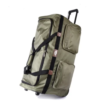 Foldable trolley bag travel bag male Oxford cloth large-capacity air check bag female overseas luggage 
Foldable trolley bag travel bag male Oxford cloth large-capacity air check bag female overseas luggage