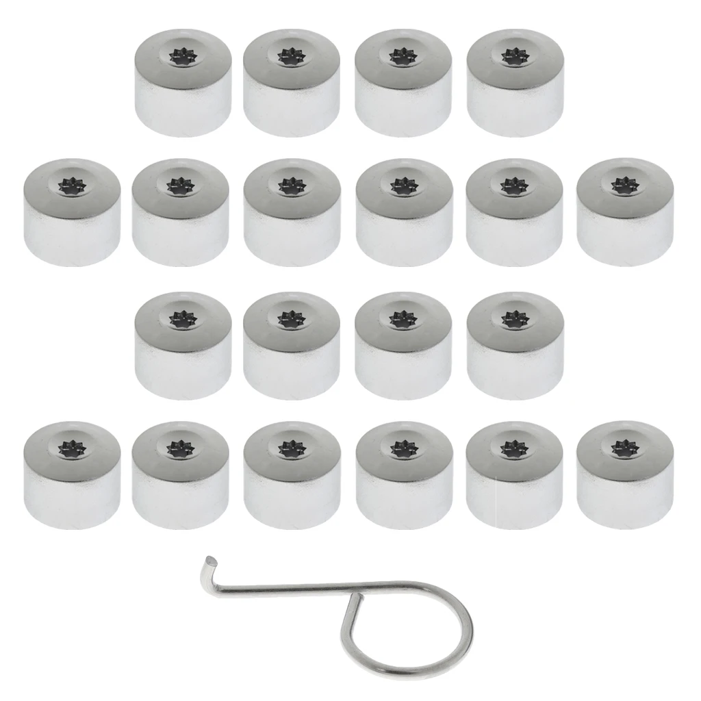 20 Pieces Car Wheel Tyre Center Hub Screw Protective Cap For VW 20 Pieces Car Wheel Tyre Center Hub Screw Protective Cap For VW