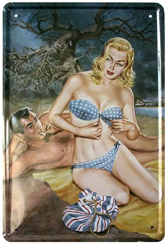 EICOCO Sexy Girl pin-up (20x30cm) Retro Metal Tin Vintage Wall Art Sign 
EICOCO Sexy Girl pin-up (20x30cm) Retro Metal Tin Vintage Wall Art Sign