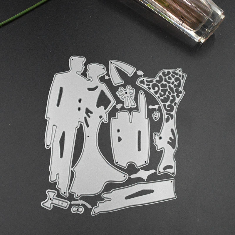 Metal Cutting Dies Scrapbooking For Wedding Card Making DIY Embossing Cuts New Craft Die Bride And Groom
Metal Cutting Dies Scrapbooking For Wedding Card Making DIY Embossing Cuts New Craft Die Bride And Groom