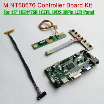 For HT15X34 N150X4 1024*768 15" LVDS 30Pin cable Inverter 1CCFL panel HDMI+VGA+DVI M.NT68676 LCD display controller card DIY kit
For HT15X34 N150X4 1024*768 15" LVDS 30Pin cable Inverter 1CCFL panel HDMI+VGA+DVI M.NT68676 LCD display controller card DIY kit