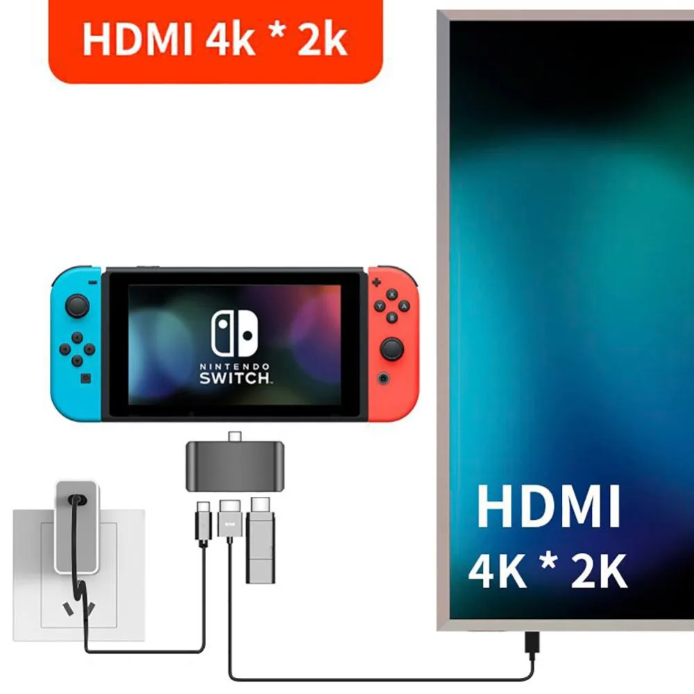 USB C Hub to HDMI support Dex Mode for Samsung S8/S9 For Nintend Switch with PD Thunderbolt 3 Adapter
USB C Hub to HDMI support Dex Mode for Samsung S8/S9 For Nintend Switch with PD Thunderbolt 3 Adapter