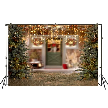 Photography Backdrop Christmas tree light door Holiday outdoor background Computer print party photo backdrop W-3409
Photography Backdrop Christmas tree light door Holiday outdoor background Computer print party photo backdrop W-3409