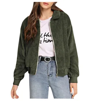 Autumn Winter Zipper Women Basic Jackets Female Outerwear Coats Ladies Warm Jackets Plus Size Lapel Warm Cardigan Coat
Autumn Winter Zipper Women Basic Jackets Female Outerwear Coats Ladies Warm Jackets Plus Size Lapel Warm Cardigan Coat