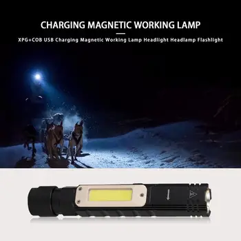 Hot Sale XPG+COB Rechargeable Magnetic 5 Modes Working Lamp Headlight Torch Flashlight for Camping Hunting Headlamp
Hot Sale XPG+COB Rechargeable Magnetic 5 Modes Working Lamp Headlight Torch Flashlight for Camping Hunting Headlamp
