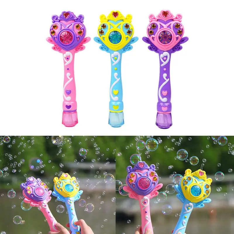 Kids Magic Wand Bubble Machine Electric Bubble Blower Maker with Light Music Children Outdoor Garden Toy Gift
Kids Magic Wand Bubble Machine Electric Bubble Blower Maker with Light Music Children Outdoor Garden Toy Gift