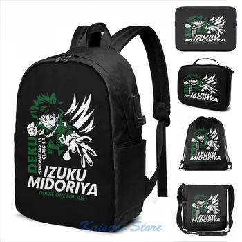 Boku No Hero Academia - Izuku Midoriya Deku USB Charge Backpack men School bags Women bag Travel laptop bag
Boku No Hero Academia - Izuku Midoriya Deku USB Charge Backpack men School bags Women bag Travel laptop bag