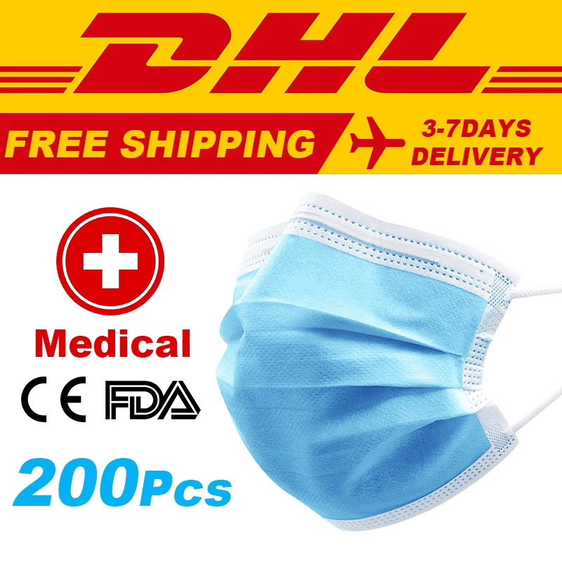 DHL FAST SHIPPING Non-Woven Disposable Medical Surgical Masks Sterile Pm2.5 Face Mask PP Mask CE Drop Shipping
DHL FAST SHIPPING Non-Woven Disposable Medical Surgical Masks Sterile Pm2.5 Face Mask PP Mask CE Drop Shipping